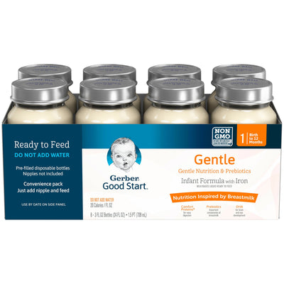 Gerber® Good Start® Gentle NonGMO Ready to Use Infant Formula, 3 oz. Bottle, 1 Case of 48 () - Img 1