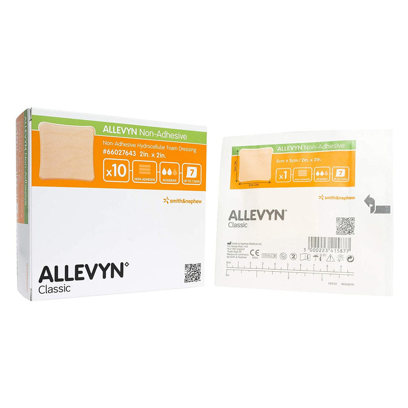 Allevyn Classic Nonadhesive without Border Foam Dressing, 2 x 2 Inch, 1 Each (Advanced Wound Care) - Img 2