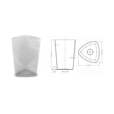 OakRidge Translucent Graduated Beaker, 1,000 mL, 1 Each (Laboratory Glassware and Plasticware) - Img 2