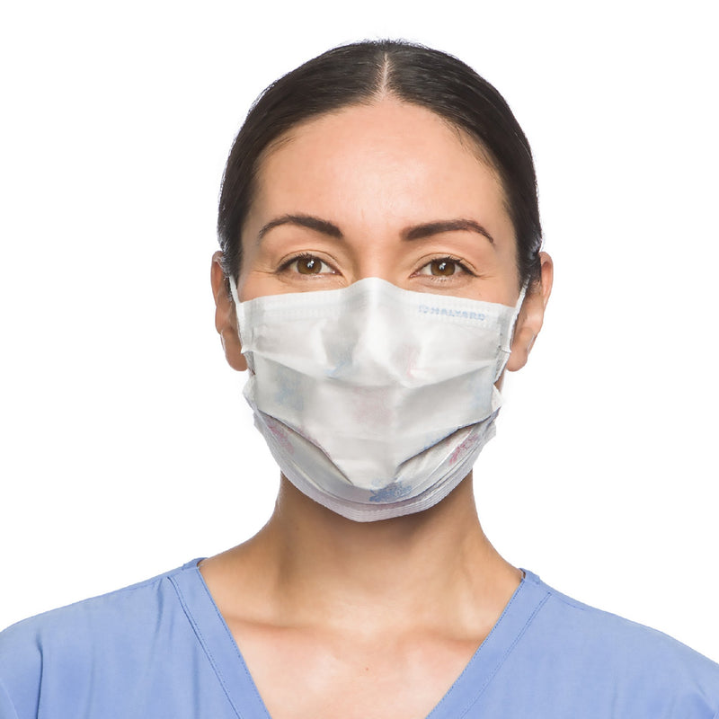 Halyard Procedure Mask, Pleated, One Size Fits Most, Yellow, Non-Sterile, 1 Case of 500 (Masks) - Img 1