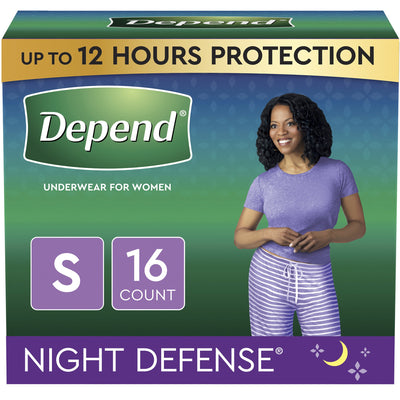 Depend® Night Defense® Absorbent Underwear, Small, 1 Case of 64 () - Img 2