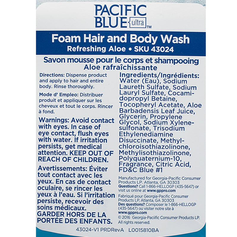 Pacific Blue Ultra™ Hair & Body Wash, 1 Case of 4 (Hair Care) - Img 5