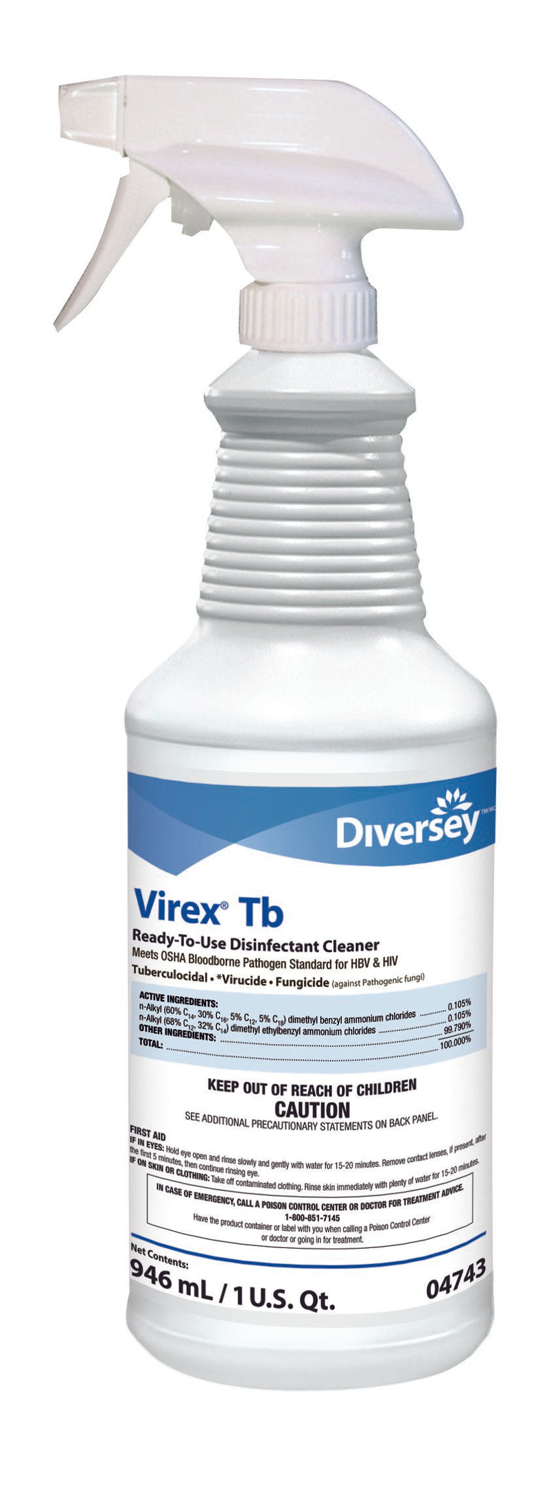 Virex® Tb Surface Disinfectant Cleaner, 32oz, 1 Each (Cleaners and Disinfectants) - Img 1