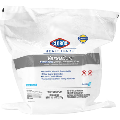 Clorox Healthcare® VersaSure® Cleaner Disinfectant Wipes, Refill Pouch, 1 Pack (Cleaners and Disinfectants) - Img 1