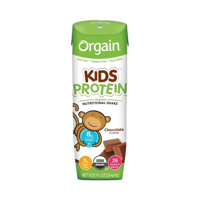 Orgain® Kids® Protein Organic Nutritional Shake Chocolate Pediatric Oral Supplement, 8.25 oz. Carton, 1 Case of 12 () - Img 1