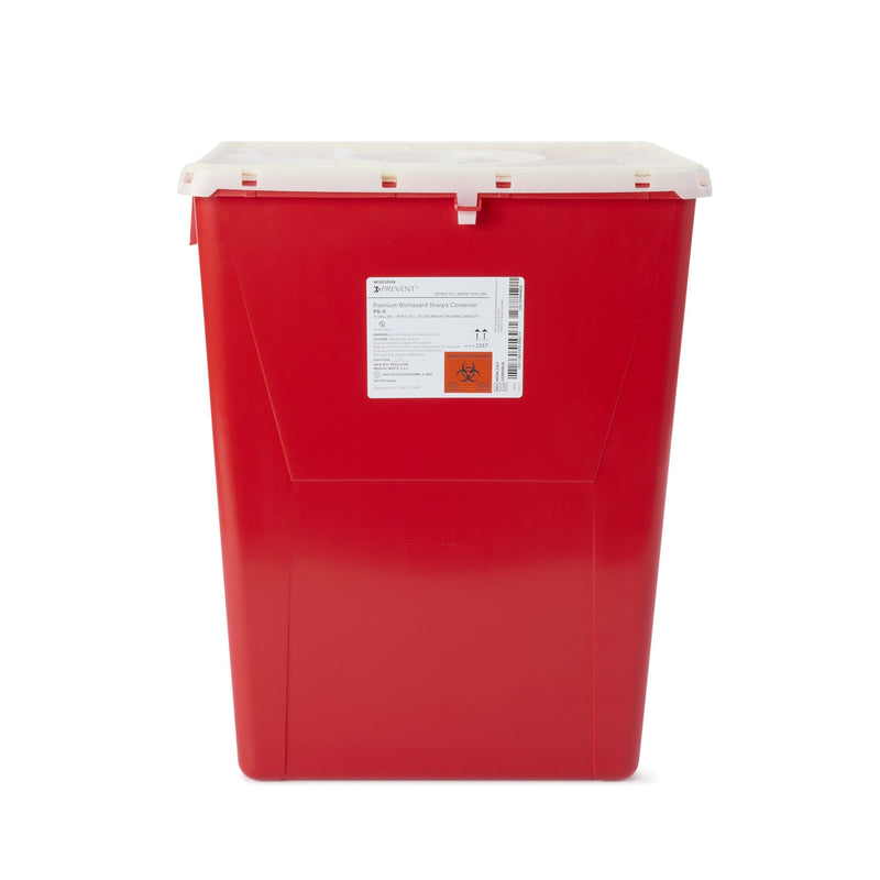 McKesson Prevent® Sharps Container, 12 Gallon, 20-4/5 x 17-3/10 x 13 Inch, 1 Case of 8 () - Img 1