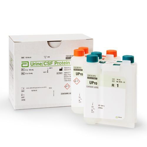 Architect™ Reagent for use with Architect c16000 / c4000 / c4100 / c8000 / ci16200 / ci8200 Analyzers, Urine / Cerebrospinal Fluid (CSF) Protein test, 1 Box of 209 () - Img 1