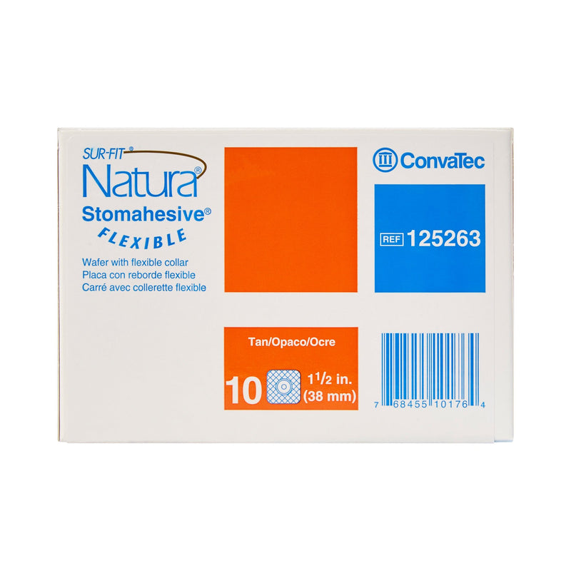 Sur-Fit Natura® Colostomy Barrier With Up to 7/8 Inch Stoma Opening, 1 Box of 10 (Barriers) - Img 4