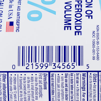 Hydrox® Hydrogen Peroxide Antiseptic, 1 gal. Bottle, 1 Case of 4 (Over the Counter) - Img 2