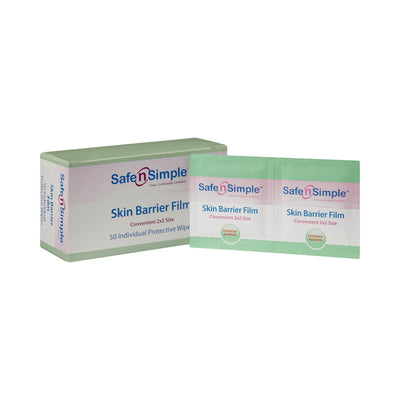 Safe N Simple Skin Barrier Wipe, 50 Packets per Box, 1 Case of 10000 (Skin Care) - Img 1