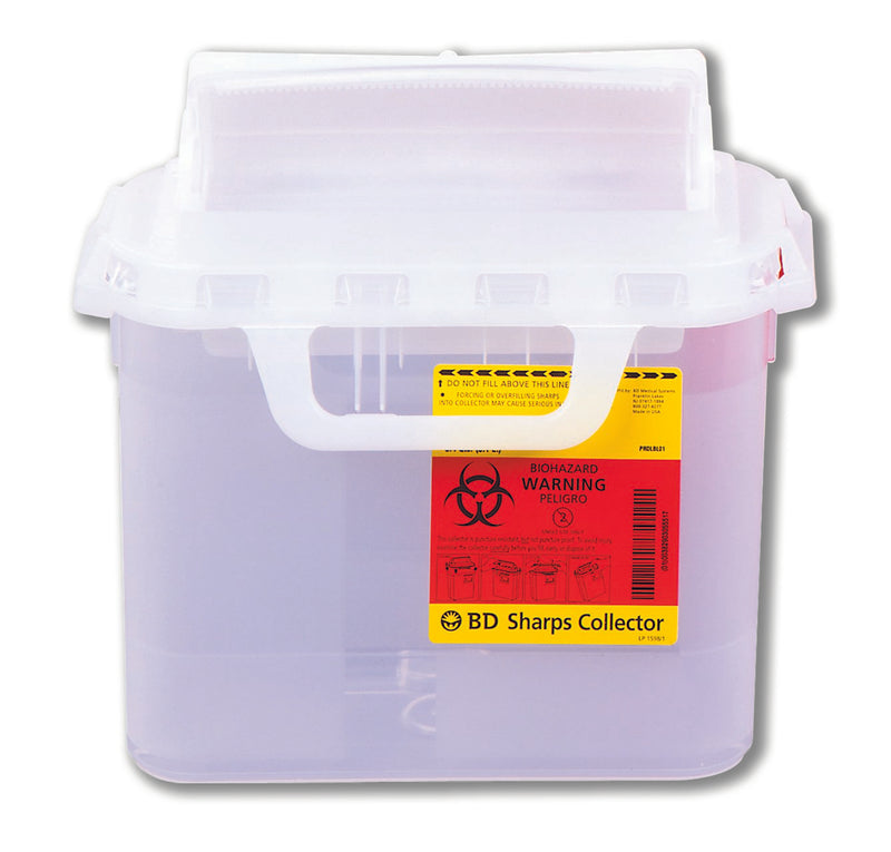 BD™ Sharps Container, 5.4 Quart, 11-7/10 x 16-3/5 x 4-1/2 Inch, 1 Case of 20 () - Img 1