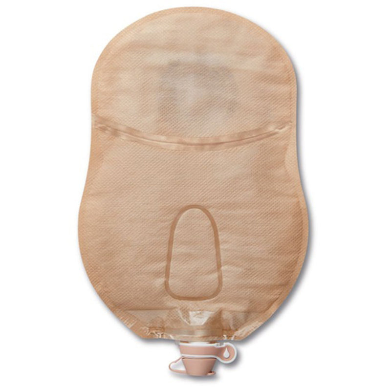 CeraPlus™ One-Piece Drainable Beige Urostomy Pouch, 9 Inch Length, 7/8 Inch Stoma, 1 Box of 5 (Ostomy Pouches) - Img 3