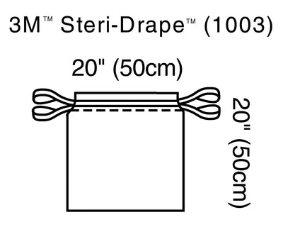 3M™ Steri-Drape™ Sterile Isolation Surgical Drape, 20 x 20 Inch, 1 Each (Procedure Drapes and Sheets) - Img 1