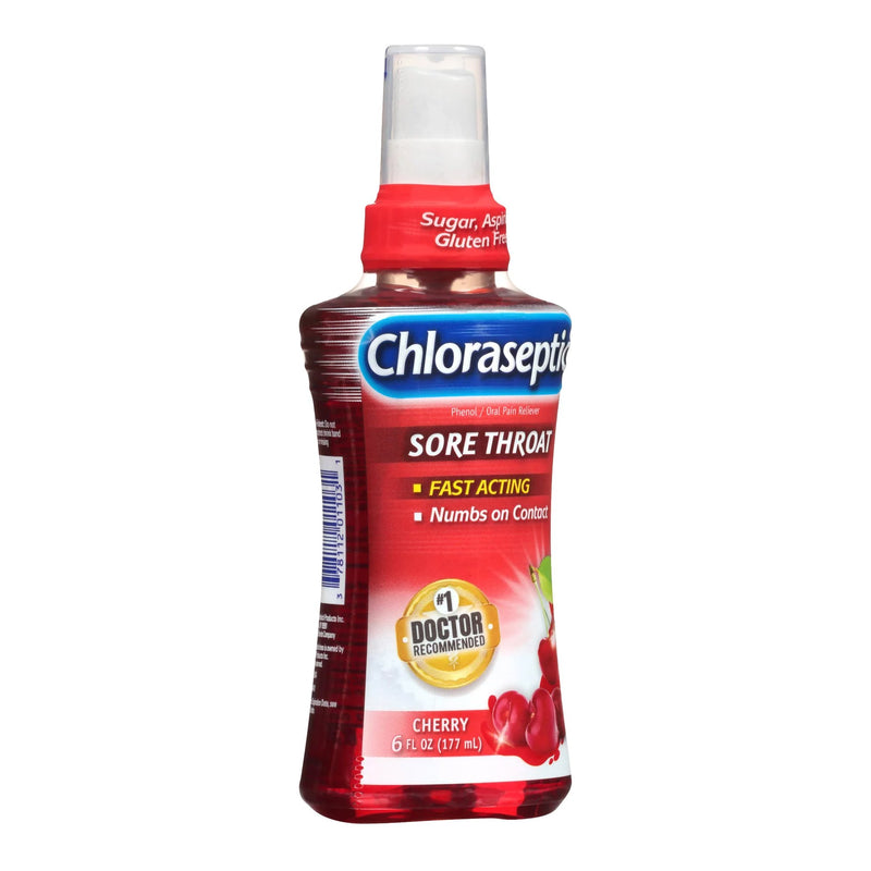 Chloraseptic® Phenol Sore Throat Relief, 6-ounce Spray Bottle, 1 Each (Over the Counter) - Img 4