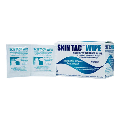 Skin Tac™ Skin Barrier Wipe, 1 Box of 50 (Skin Care) - Img 1