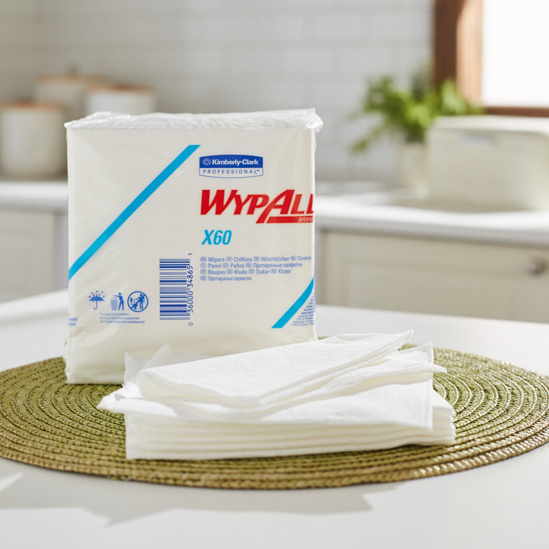 WypAll® X60 Task Wipe, ¼ Fold, 1 Case (Pads, Sponges and Task Wipes) - Img 6