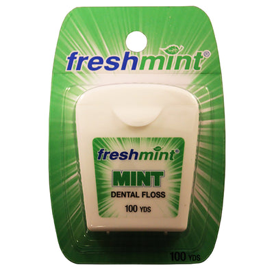 freshmint® Mint Flavored Waxed Dental Floss, 100 yds., 1 Case of 72 (Mouth Care) - Img 1