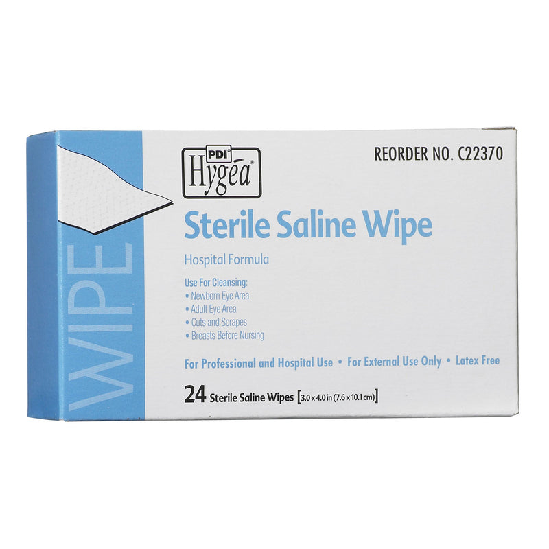 Hygea® Unscented Saline Wipe, Individual Packet, 1 Box of 24 (Skin Care) - Img 2