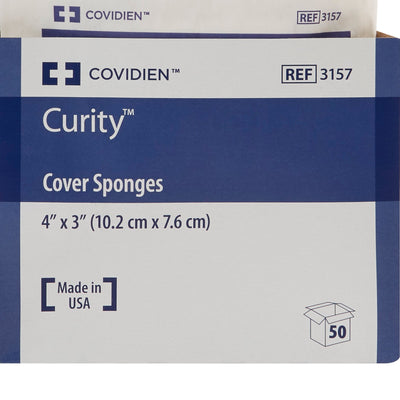 Curity™ Sterile Nonwoven Sponge, 3 x 4 Inch, 1 Tray of 25 (General Wound Care) - Img 4