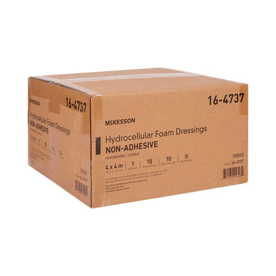 McKesson Nonadhesive without Border Foam Dressing, 4 x 4 Inch, 1 Box of 10 (Advanced Wound Care) - Img 7