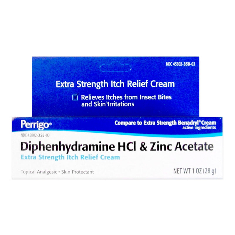 Perrigo Diphenhydramine / Zinc Acetate Itch Relief, 1-ounce Tube, 1 Each (Over the Counter) - Img 1