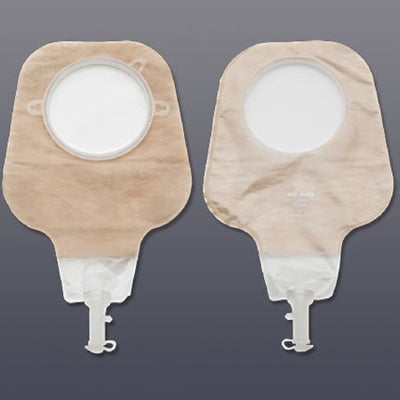 New Image™ Two-Piece Drainable Ultra-Clear Ostomy Pouch, 12 Inch Length, 4 Inch Flange, 1 Box of 10 (Ostomy Pouches) - Img 1