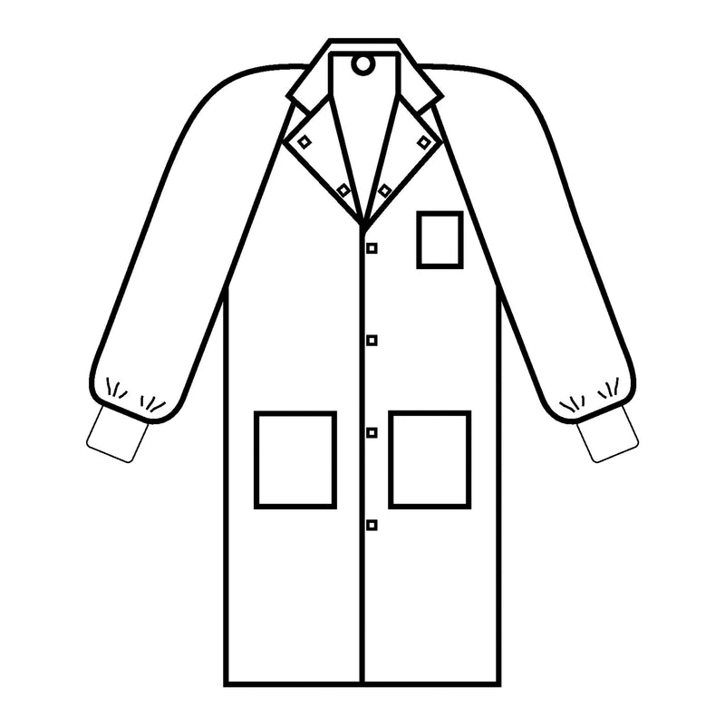 Universal Precautions Lab Coat, 1 Each (Coats and Jackets) - Img 2