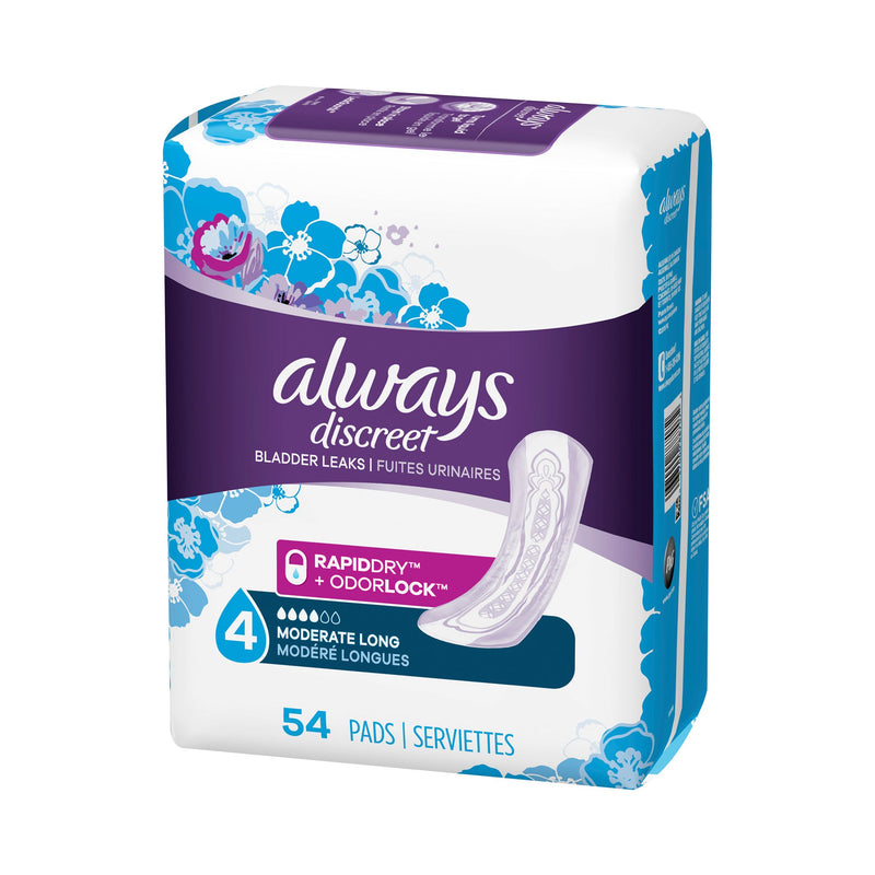 Always® Discreet Bladder Control Pad, One Size Fits Most, 1 Case of 162 () - Img 7