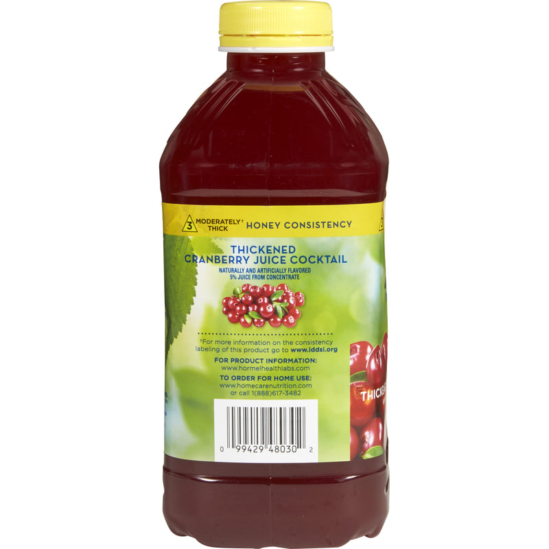 Thick & Easy® Clear Honey Consistency Cranberry Thickened Beverage, 46 oz. Bottle, 1 Case of 6 (Nutritionals) - Img 5