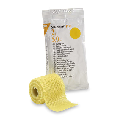 3M™ Scotchcast™ Plus Yellow Cast Tape, 2 Inch x 4 Yard, 1 Case of 10 (Casting) - Img 1