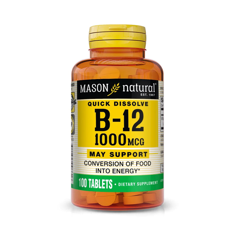 Mason Natural® Vitamin B-12 Vitamin Supplement, 1 Bottle (Over the Counter) - Img 1