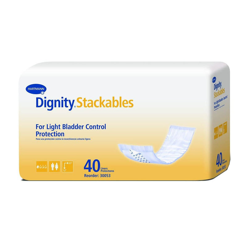 Dignity Stackables Bladder Control Pad, Disposable, Light Absorbency, Polymer Core, Adult, Unisex, 1 Case of 180 () - Img 3