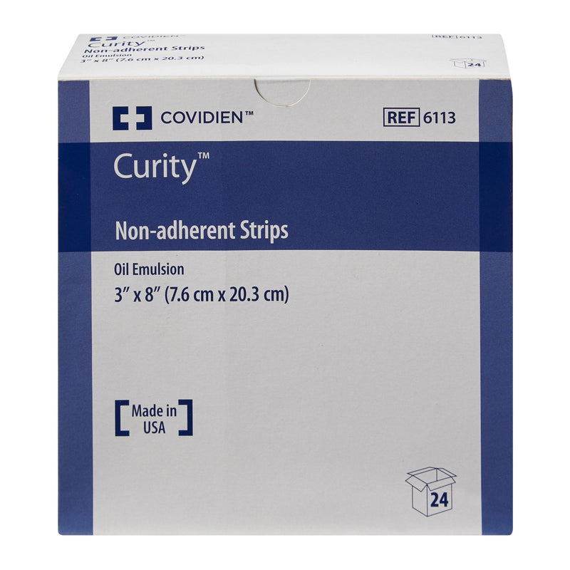 Curity™ Oil Emulsion Impregnated Dressing, 3 x 8 Inch, 1 Case of 144 (Advanced Wound Care) - Img 2