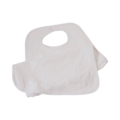 Beck's Classic Terry Adult Bib, White, 1 Case of 72 (Bibs) - Img 2