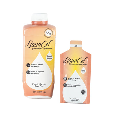 LiquaCel™ Peach Mango Oral Protein Supplement, 32 oz. Bottle, 1 Each (Nutritionals) - Img 2