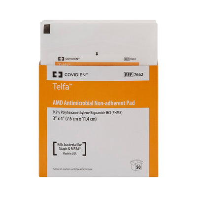 Telfa™ Impregnated Antimicrobial Dressing, 3 x 4 Inch, 1 Tray of 50 (General Wound Care) - Img 2