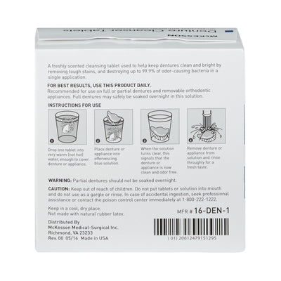 McKesson Denture Cleaner, 1 Box (Mouth Care) - Img 4