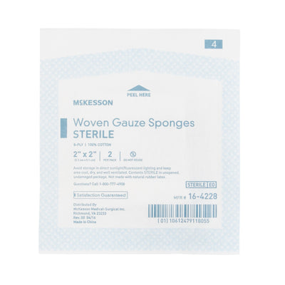 McKesson Sterile Gauze Sponge, 2 x 2 Inch, 1 Box of 50 (General Wound Care) - Img 3