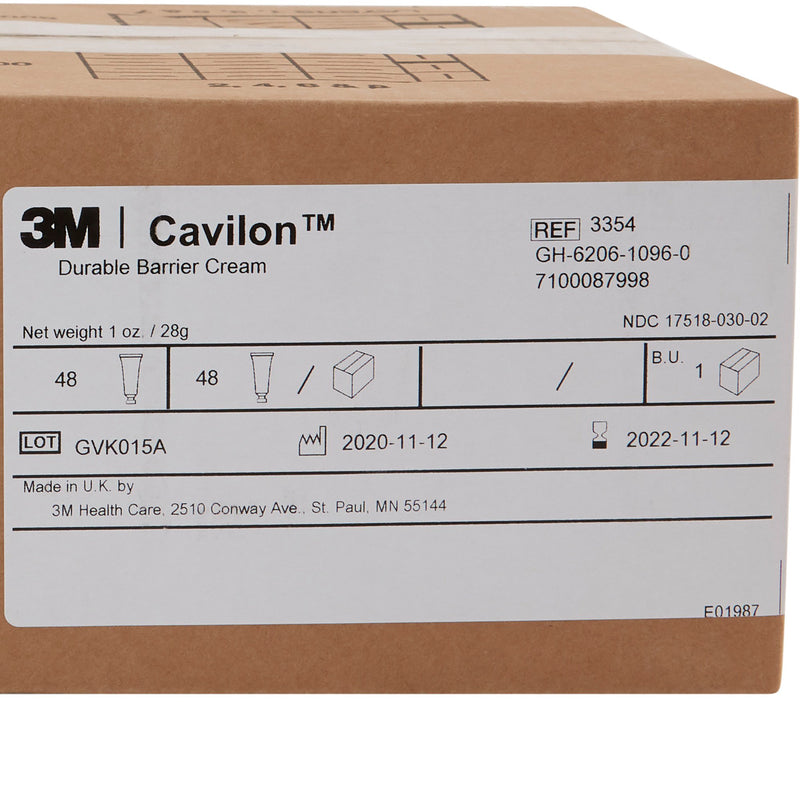 3M Cavilon Skin Protectant, Unscented Cream, 28 Gram Tube, 1 Case of 48 (Skin Care) - Img 7