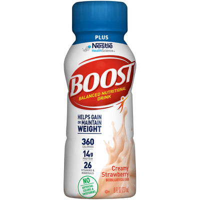 Boost® Plus Strawberry Oral Supplement, 8 oz. Bottle, 1 Case of 24 (Nutritionals) - Img 1