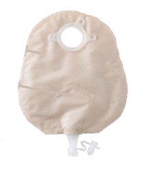 Natura® + Two-Piece Drainable Transparent Urostomy Pouch, 10 Inch Length, 1¾ Inch Flange, 1 Box of 10 (Ostomy Pouches) - Img 1