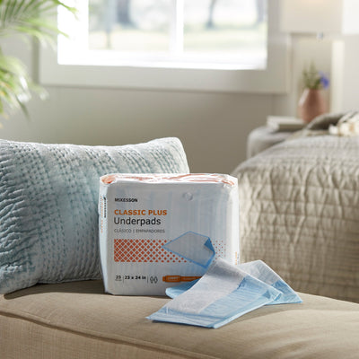 McKesson Classic Plus Underpad, 23 x 24 Inch, 1 Bag of 25 (Underpads) - Img 8