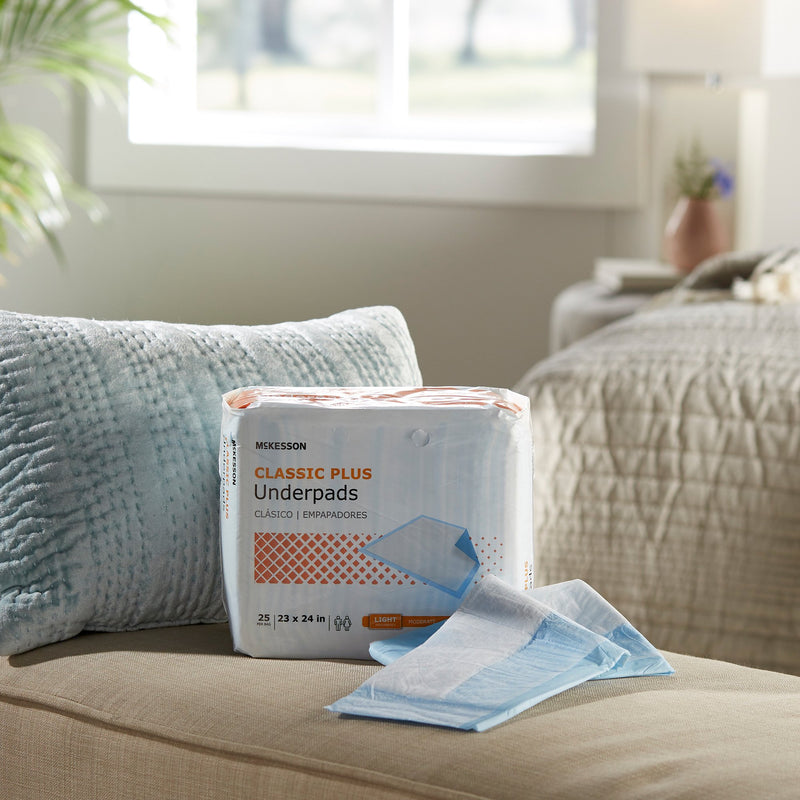 McKesson Classic Plus Underpad, 23 x 24 Inch, 1 Bag of 25 (Underpads) - Img 8