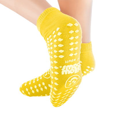 Pillow Paws® Yellow Risk Alert® Terries™ Slipper Socks, Adult, 1 Case of 48 (Slippers and Slipper Socks) - Img 1