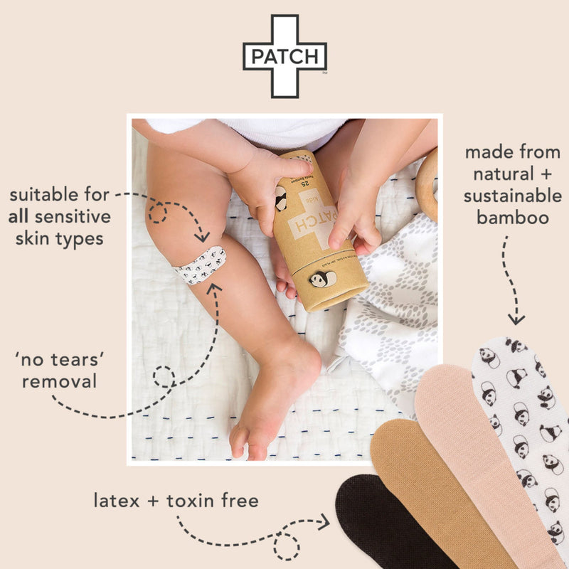 Patch™ Kids (Panda Design) Adhesive Strip with Coconut Oil, 2 x 3 Inch / 3 x 3 Inch, 1 Box of 5 (General Wound Care) - Img 8