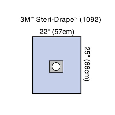 3M™ Steri-Drape™ Sterile Small Surgical Drape, 22 x 25 Inch, 1 Case of 100 (Procedure Drapes and Sheets) - Img 1