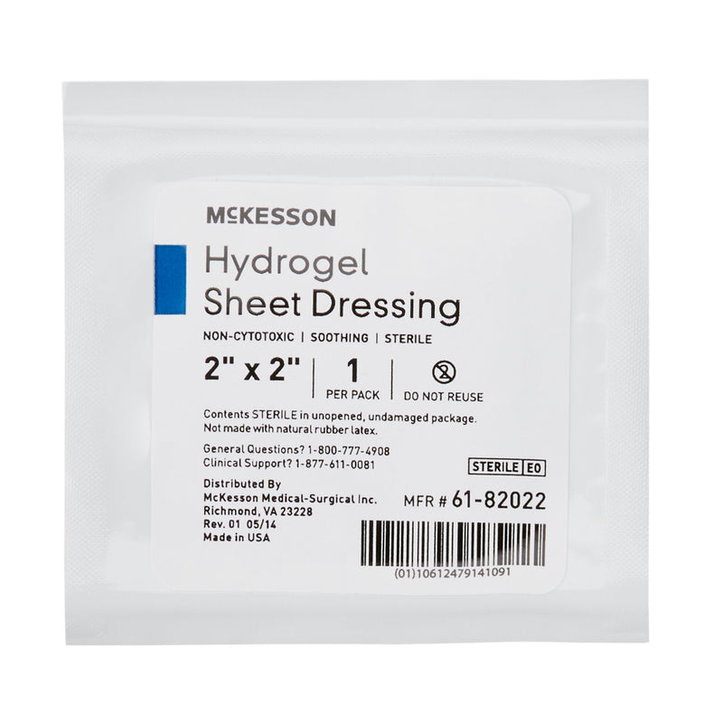 McKesson Hydrogel Dressing, 2 x 2 Inch, 1 Box of 10 (Advanced Wound Care) - Img 3