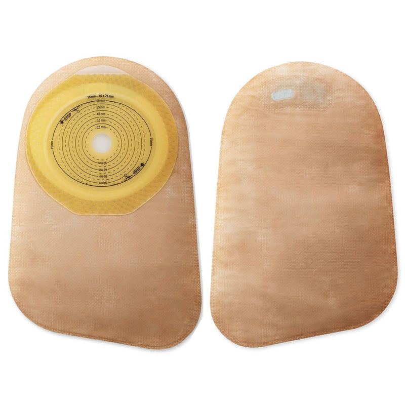 Premier™ One-Piece Closed End Beige Colostomy Pouch, 9 Inch Length, 1-3/8 Inch Stoma, 1 Box of 30 (Ostomy Pouches) - Img 1