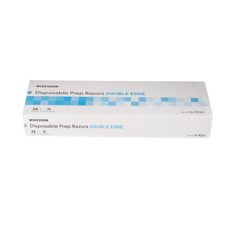 McKesson Single-Blade Razor, Double-Edged, Disposable, 1 Box of 24 (Hair Removal) - Img 4