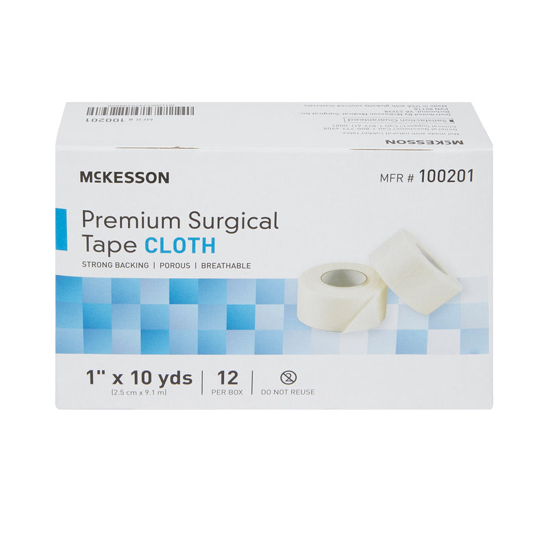 McKesson Paper Medical Tape, 1/2 Inch x 10 Yard, White, 1 Case of 240